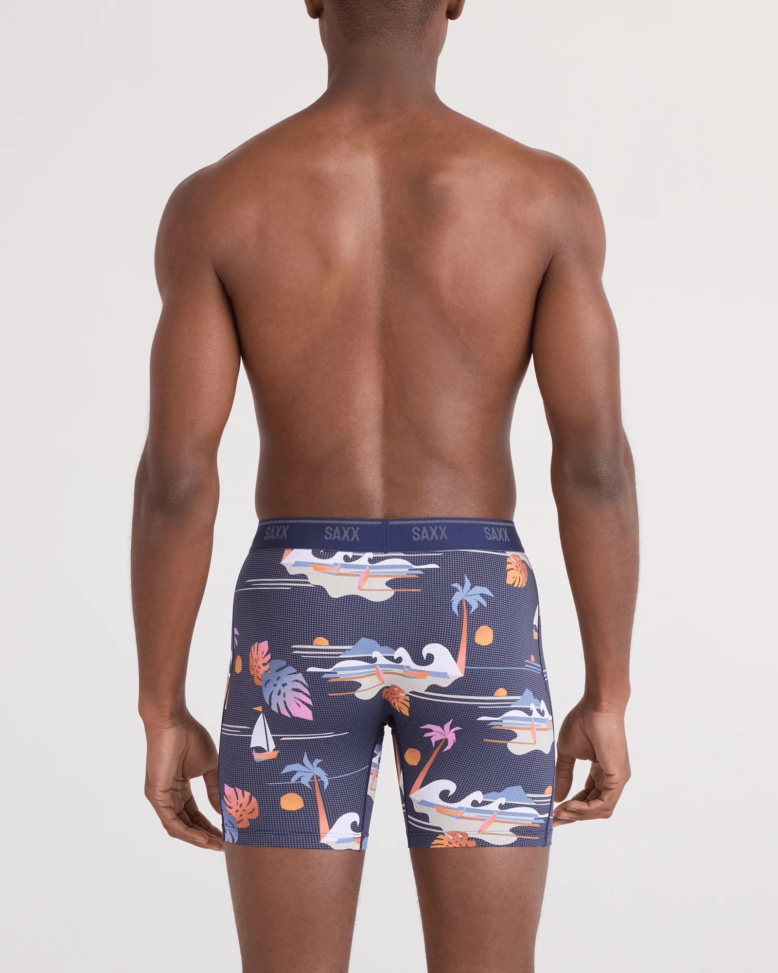 SAXX Boxershort Quest Quick-Dry Mesh - Outlet - Maritime / Print - Bild 3