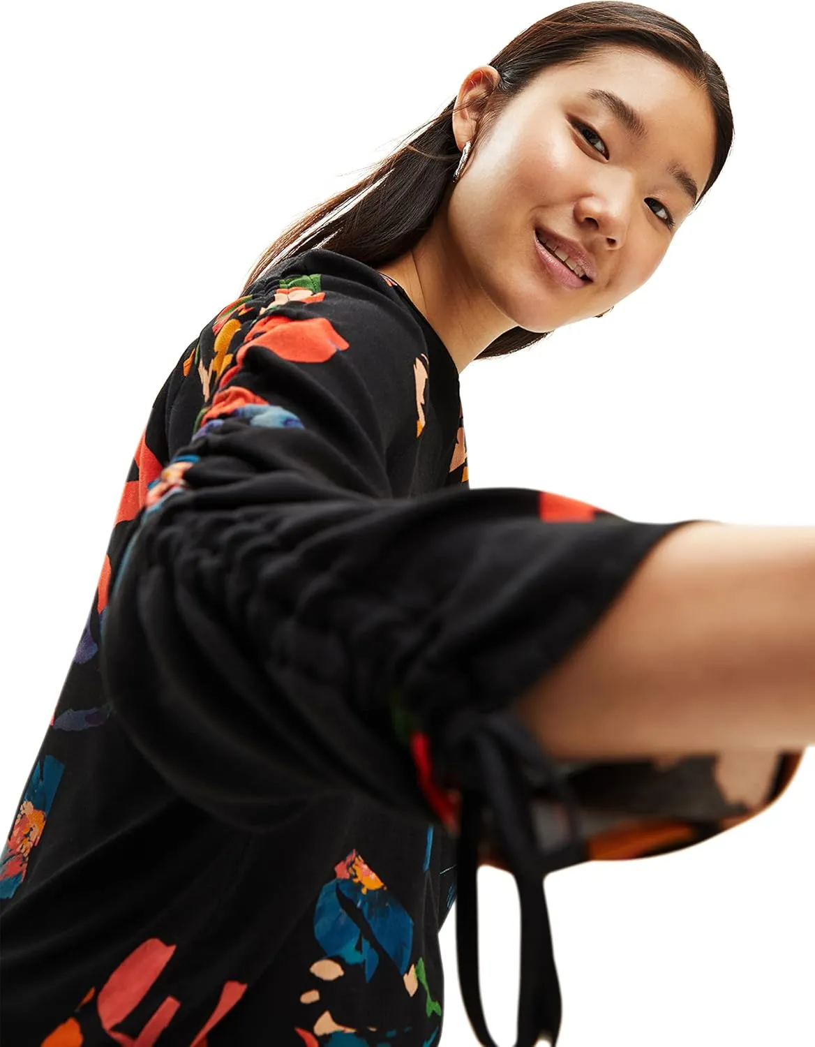 Desigual Damen Bluse - Schwarz, Bunt gemustert 22WWBW112000 GR. M Desigual Damen Bluse - Schwarz, Bunt gemustert 22WWBW112000 GR. M