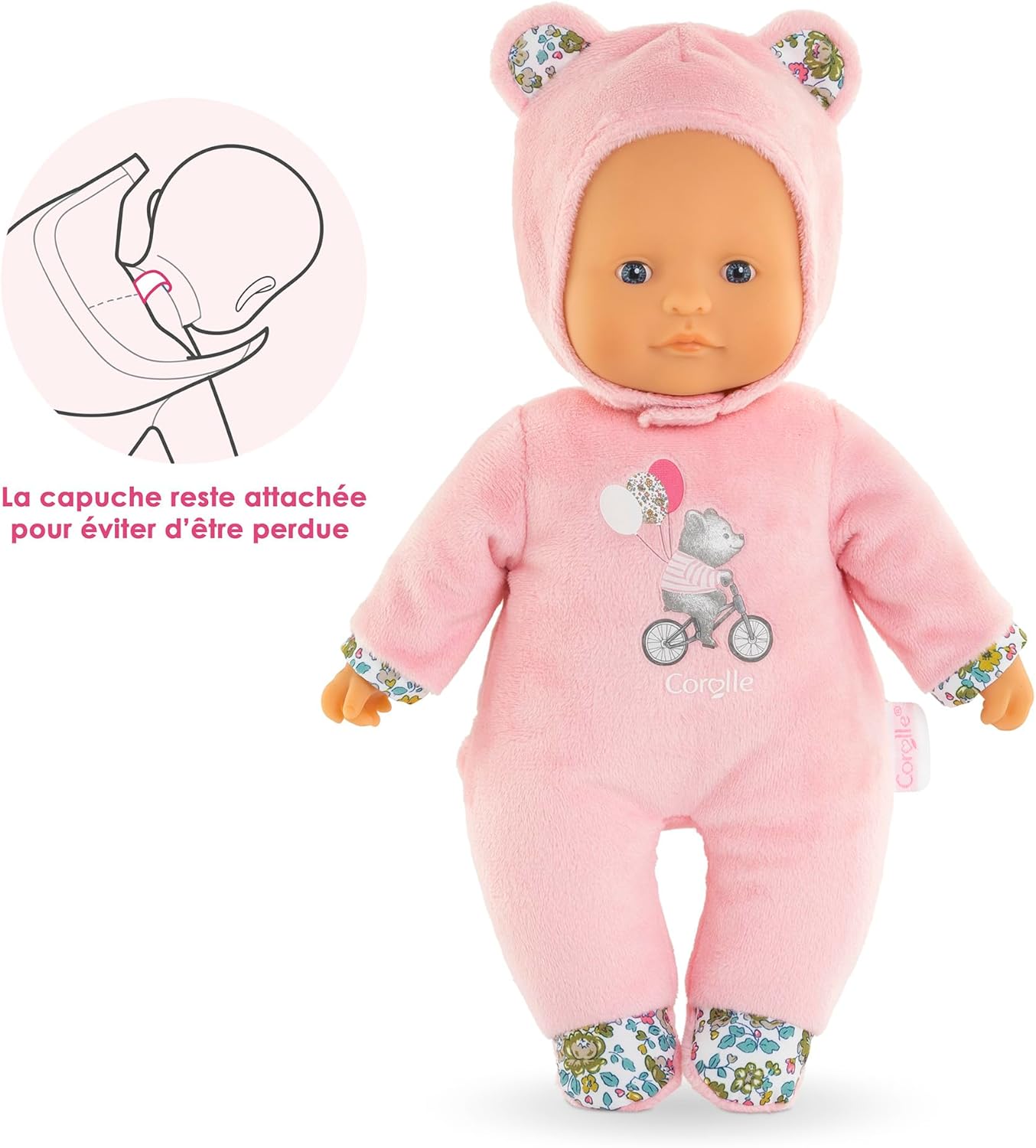 Corolle - MDC Sweetheart Rosa Bär. Weichkörperpuppe mit Vanilleduft 9000100700 Puppe, Spielzeug, Baby, Person