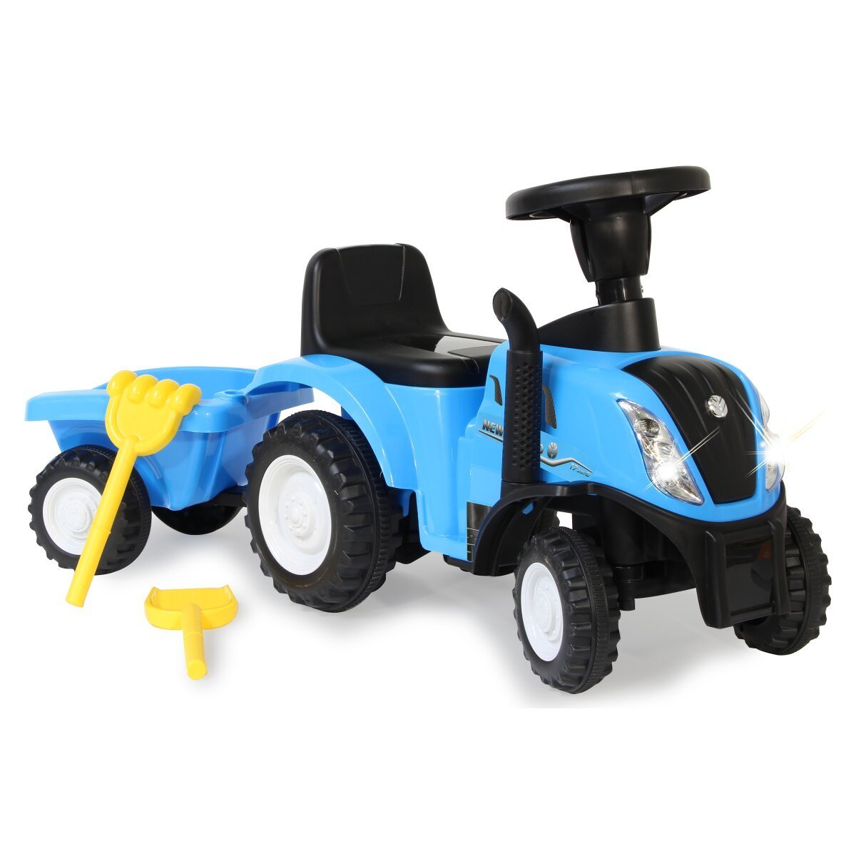 JAMARA Rutscher New Holland T7 Traktor mit Anhänger blau 2in1 ab 12 Monaten JAMARA Rutscher New Holland T7 Traktor mit Anhänger blau 2in1 ab 12 Monaten