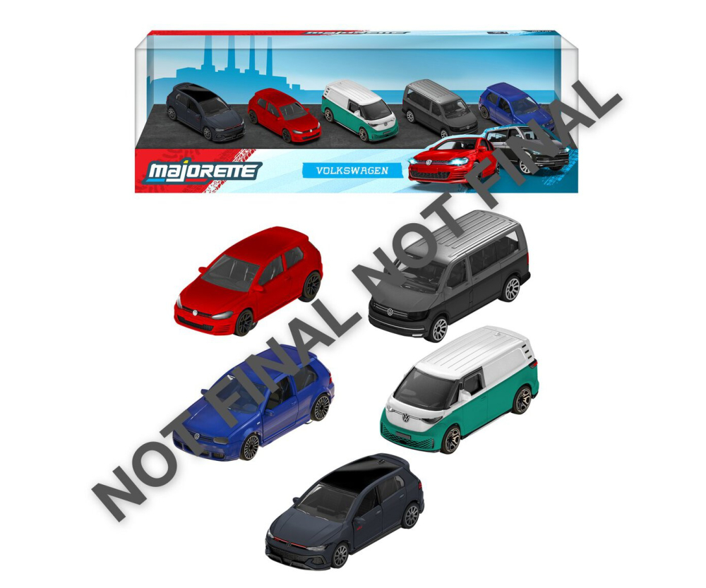 Majorette Volkswagen 5 Pieces Giftpack