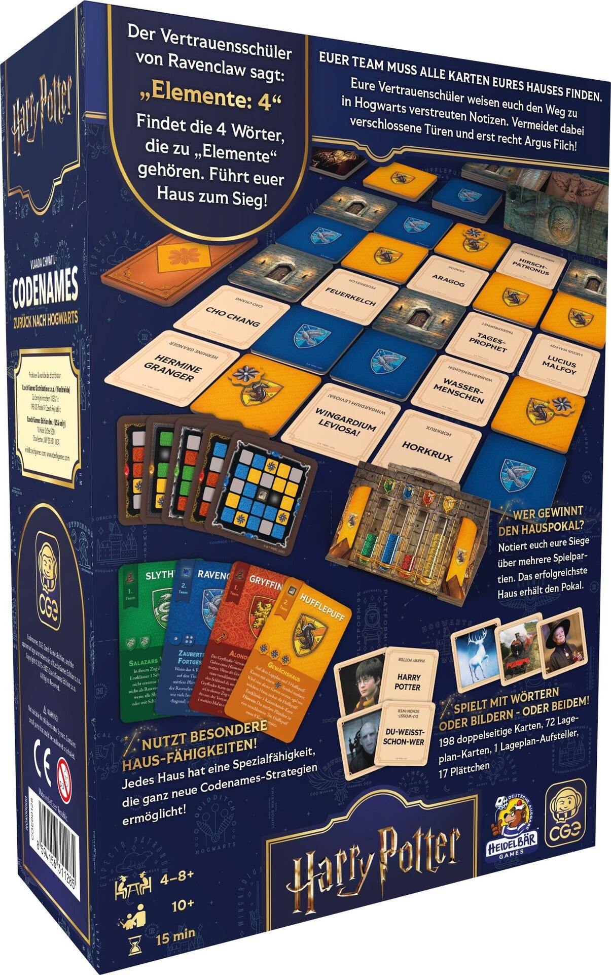 Codenames Back to Hogwarts - HeidelBÄR Games GmbH - HEIDELBÄR CZ210 Produktfoto - HeidelBÄR Games GmbH - Codenames Back to Hogwarts - Modell HEIDELBÄR CZ210