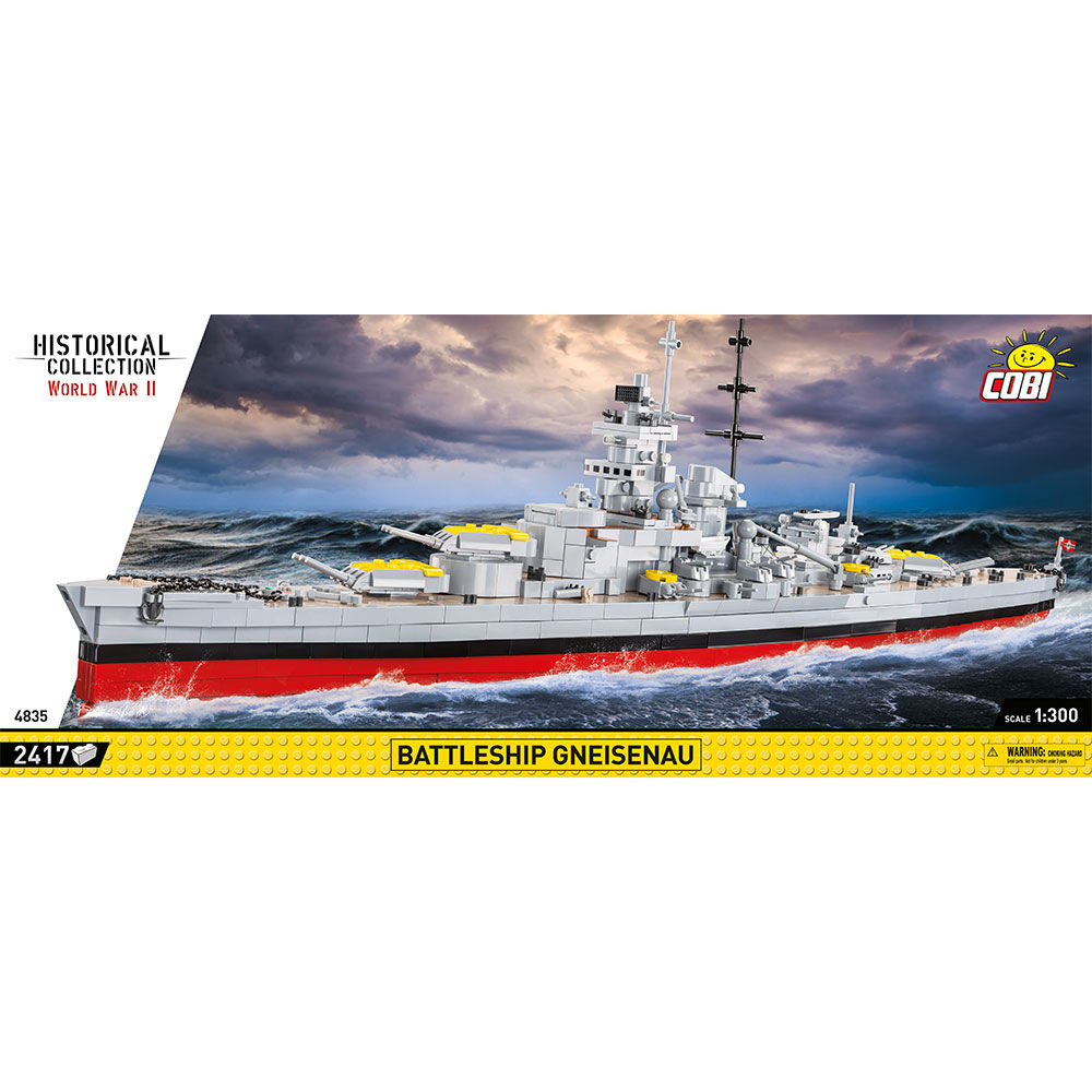 COBI 4835 - Battleship Gneisenau Maßstabb 1:300) - Bild 3