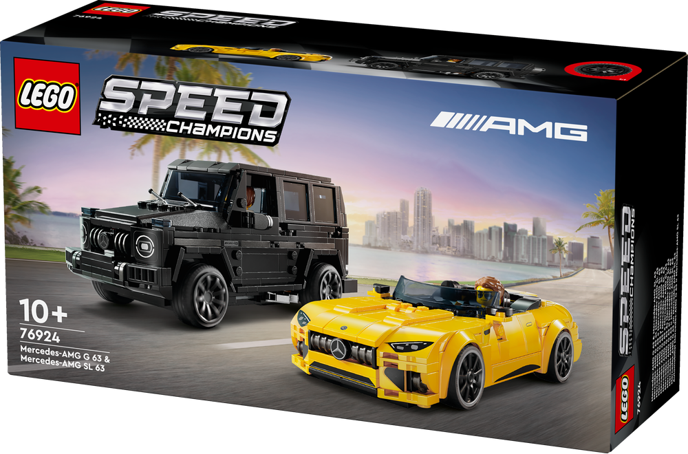 LEGO® Speed Champions Mercedes-AMG G 63 & Mercedes-AMG SL 63 76924 Maschine, Rad, Leichtmetallrad, Auto, Sprach