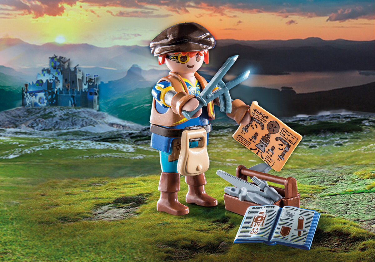PLAYMOBIL 71302 Novelmore - Dario mit Werkzeug Person