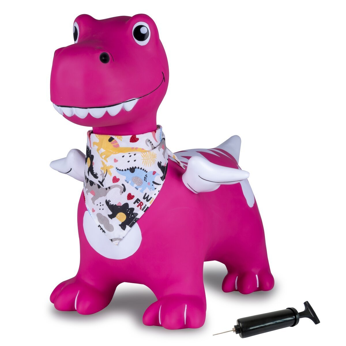 JAMARA Hüpftier Dino mit Flügel HoppyDoo pink mit Pumpe ab 12 Monaten