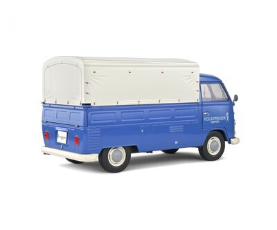 Schuco_VW_T1_Pritsche/Plane_Volkswagen_Blau_1:18_421187900, Wohnwagen, Transport, Transporter, Fahrzeug, Umzugswagen