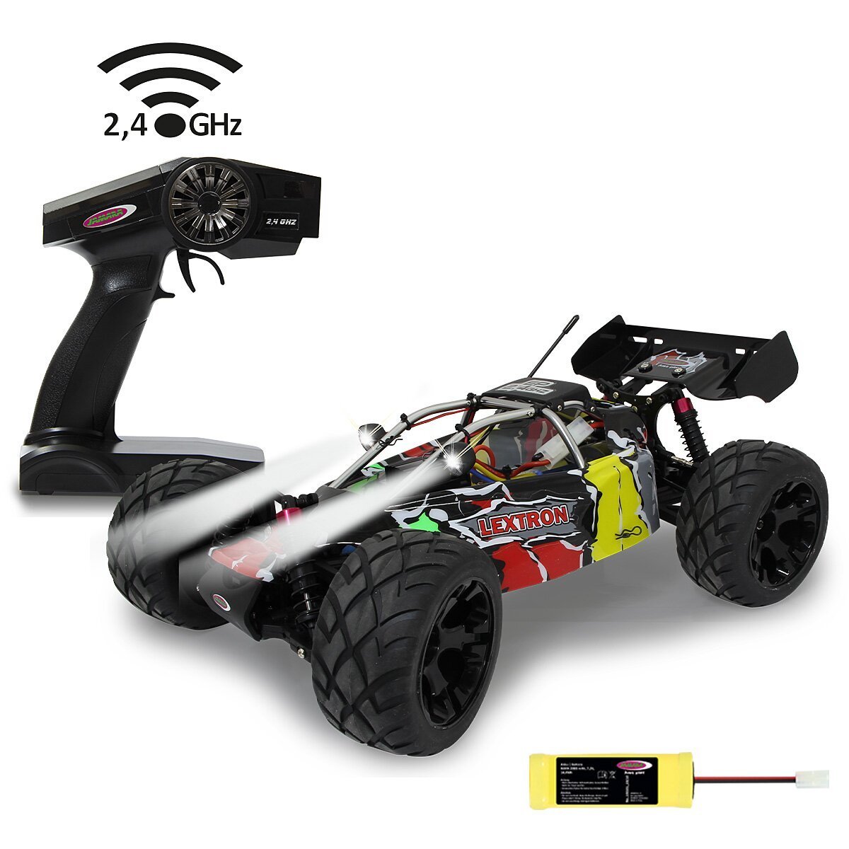 JAMARA Lextron Desertbuggy 4WD 1:10 NiMh 2,4GHz mit LED ab 14 Jahren JAMARA Lextron Desertbuggy 4WD 1:10 NiMh 2,4GHz mit LED ab 14 Jahren