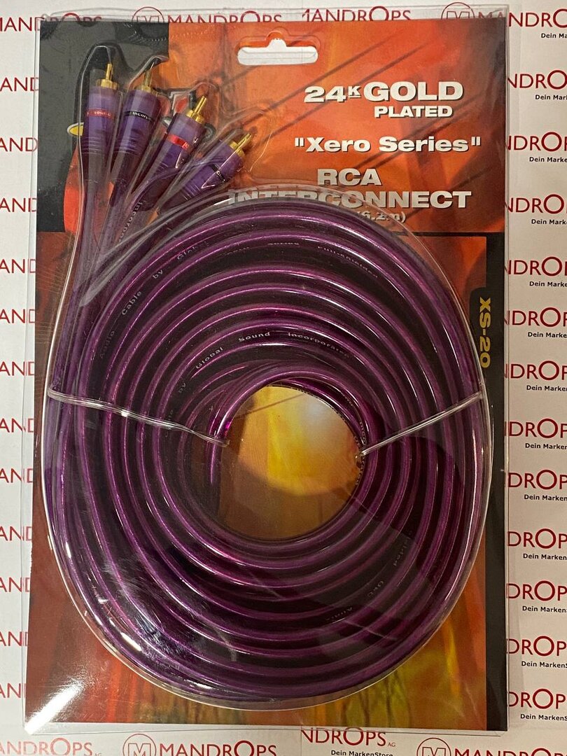 GSI_XS20,_Xero_Series_–_RCA_Connecting_Cable,_Oxygen_Free_Copper,_Length:_20_ft_(6m),_Male_to_Male, Spule, Spirale
