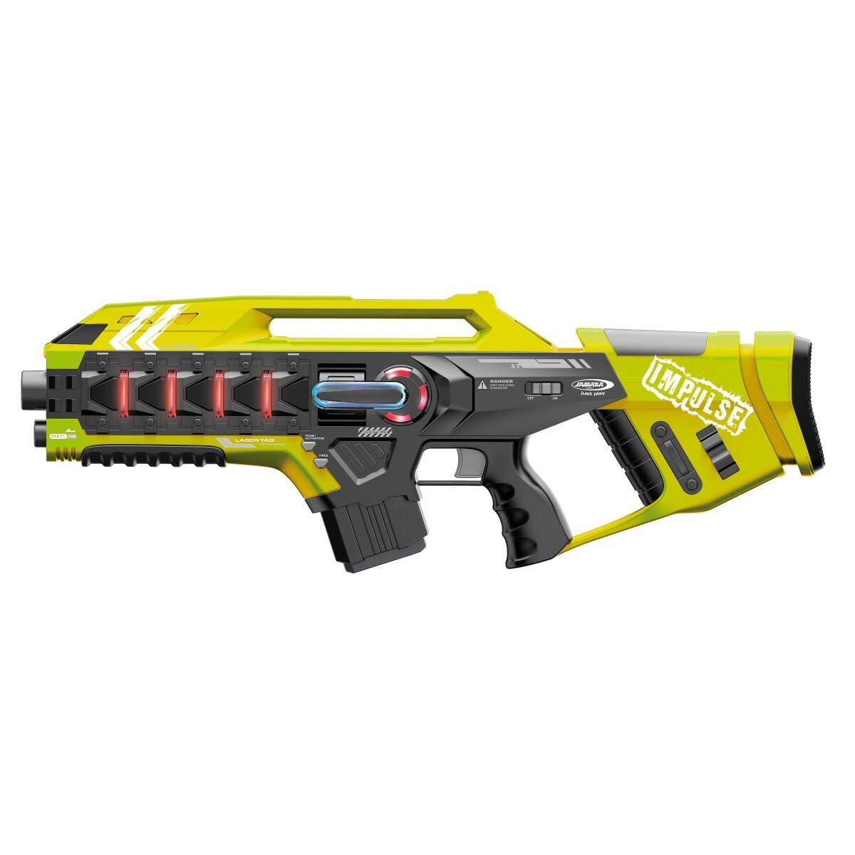 JAMARA Impulse Laser Gun Rifle Set gelb/rot ab 8 Jahren