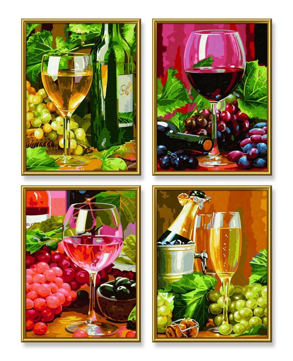 Schipper Mnz - In Vino Veritas (Quattro) - Malen Nach Zahlen Set Für Genießer 609340610 Glas, Kunst, Malerei, Collage, Draußen