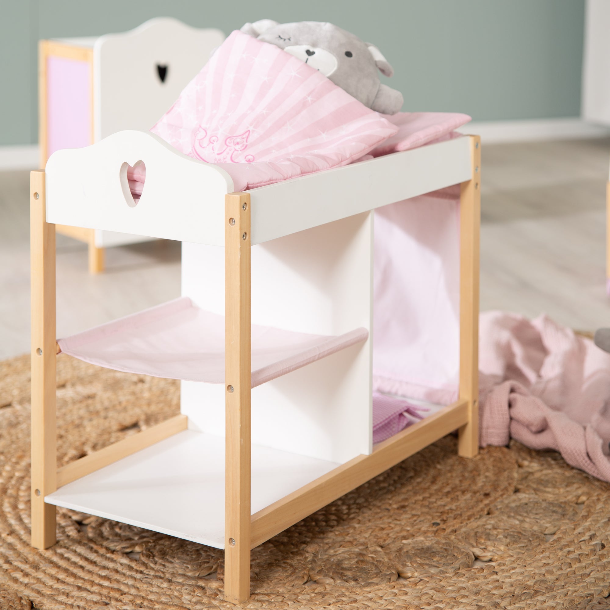 Roba 490039984 Puppenkommode Scarlett Weiß und Natur – Puppenmöbel & Häuser - Bild 5 Roba 490039984 Puppenkommode Scarlett Weiß und Natur – Puppenmöbel & Häuser - Produktbild 5