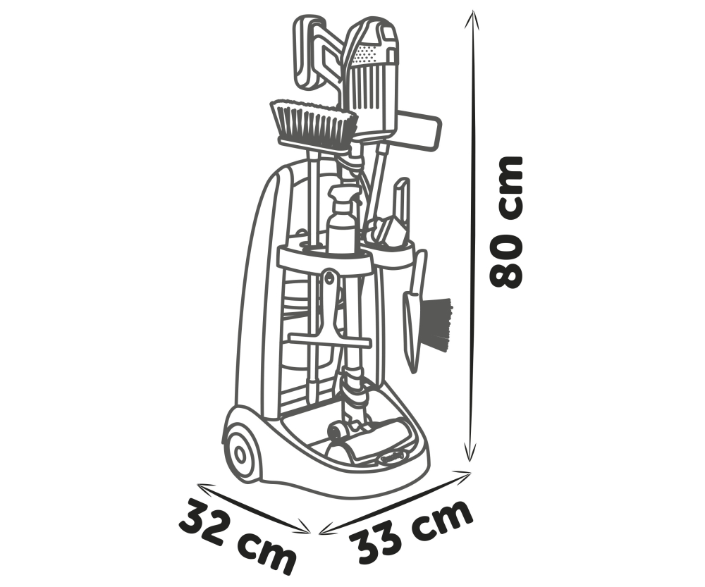 Smoby Smoby Rowenta Reinigungstrolley Smoby Smoby Rowenta Reinigungstrolley