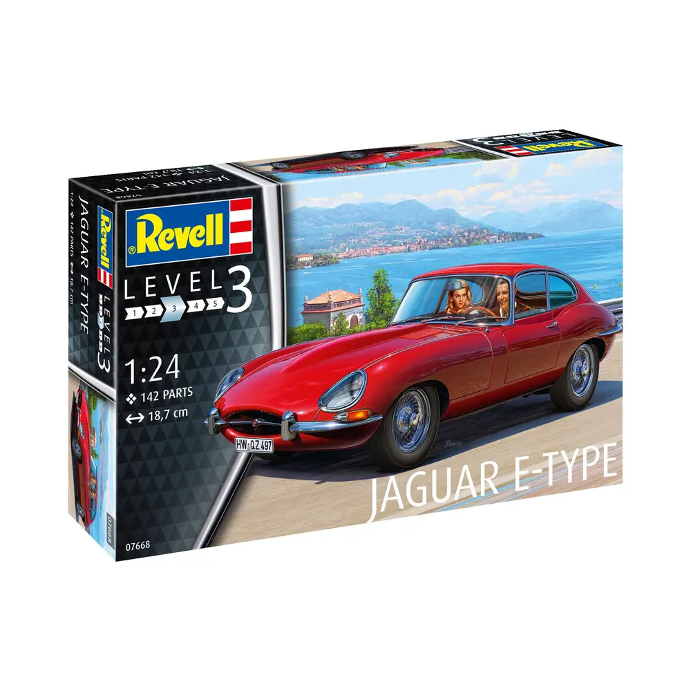 Revell 07668 Jaguar E-Type (Coupé) - Sportwagenklassiker Modell 1:24 Revell 07668 Jaguar E-Type (Coupé) - Sportwagenklassiker Modell 1:24