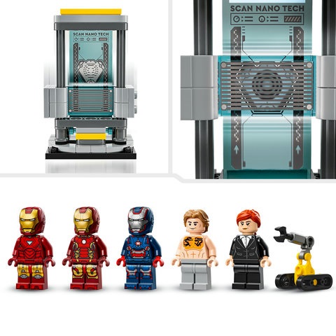 LEGO® Marvel Super Heroes™ Iron Mans Labor: Halle der Rüstungen 76315 Person, Baby, Roboter, Helm