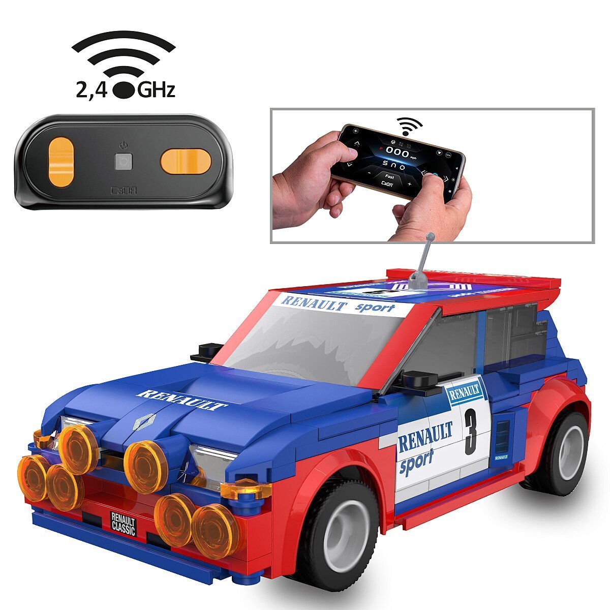 JAMARA CaDA Renault 5 Maxi Turbo 1:20 2,4GHz Bricks ab 6 Jahren JAMARA CaDA Renault 5 Maxi Turbo 1:20 2,4GHz Bricks ab 6 Jahren