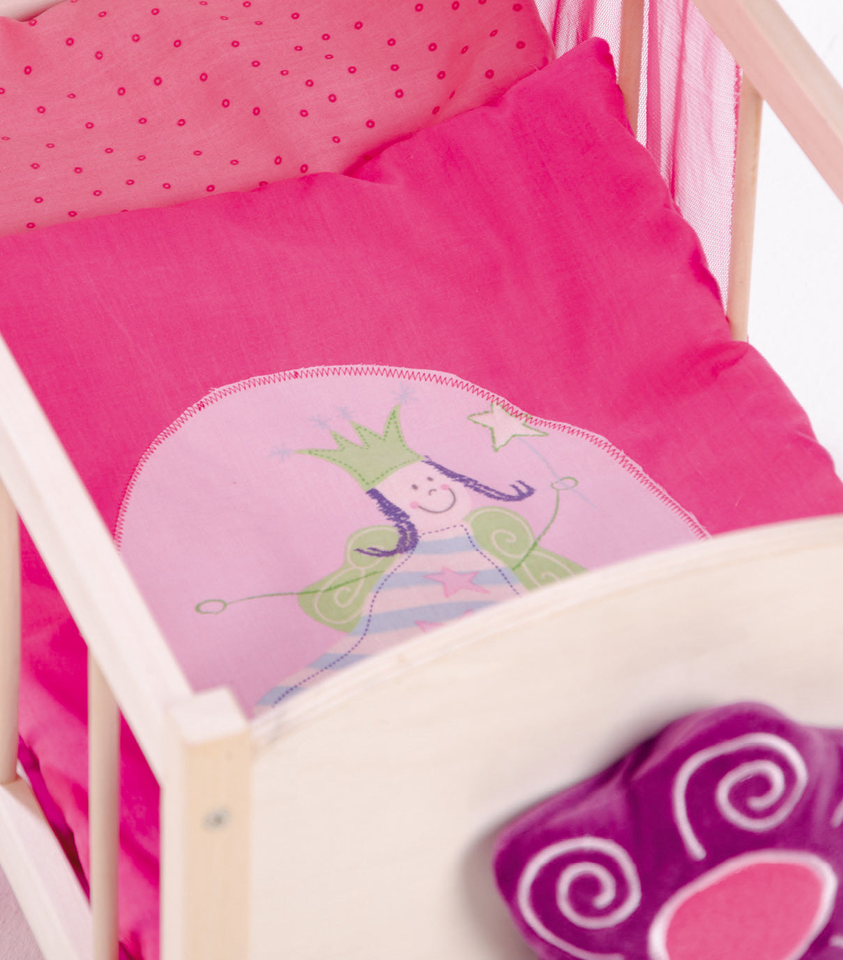 Roba 97233 Puppenstandbett Happy Fee natur lackiert – Puppenmöbel & Häuser - Bild 2 Roba 97233 Puppenstandbett Happy Fee natur lackiert – Puppenmöbel & Häuser - Produktbild 2