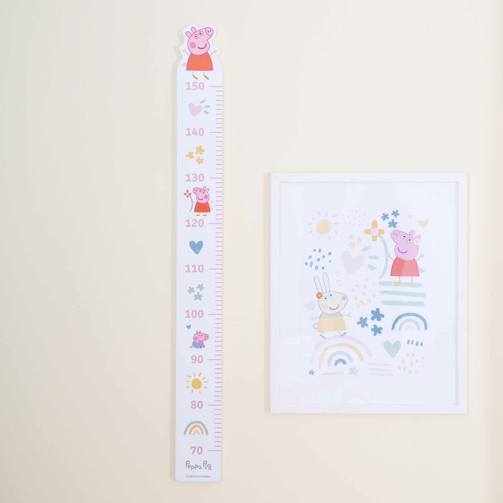 Roba 450100PP1 Messlatte Peppa Pig weiß – Spielmöbel - Bild 2 Roba 450100PP1 Messlatte Peppa Pig weiß – Spielmöbel - Produktbild 2