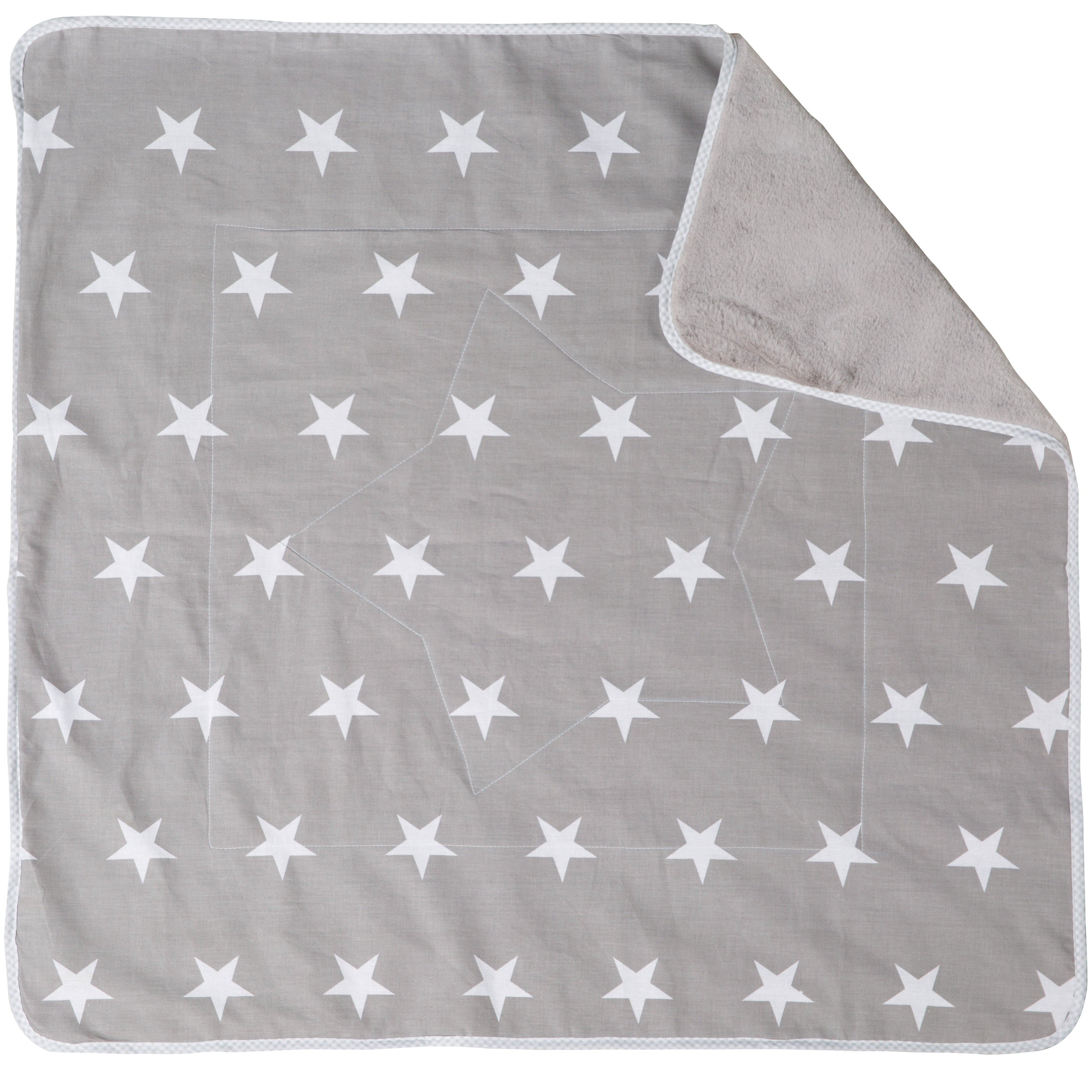 Roba 306100V190 Kuscheldecke, Sternensteppung dunkelgrau – Heim Textilien - Bild 1 Roba 306100V190 Kuscheldecke, Sternensteppung dunkelgrau – Heim Textilien - dunkelgrau - Heim Textilien - Produktbild 1
