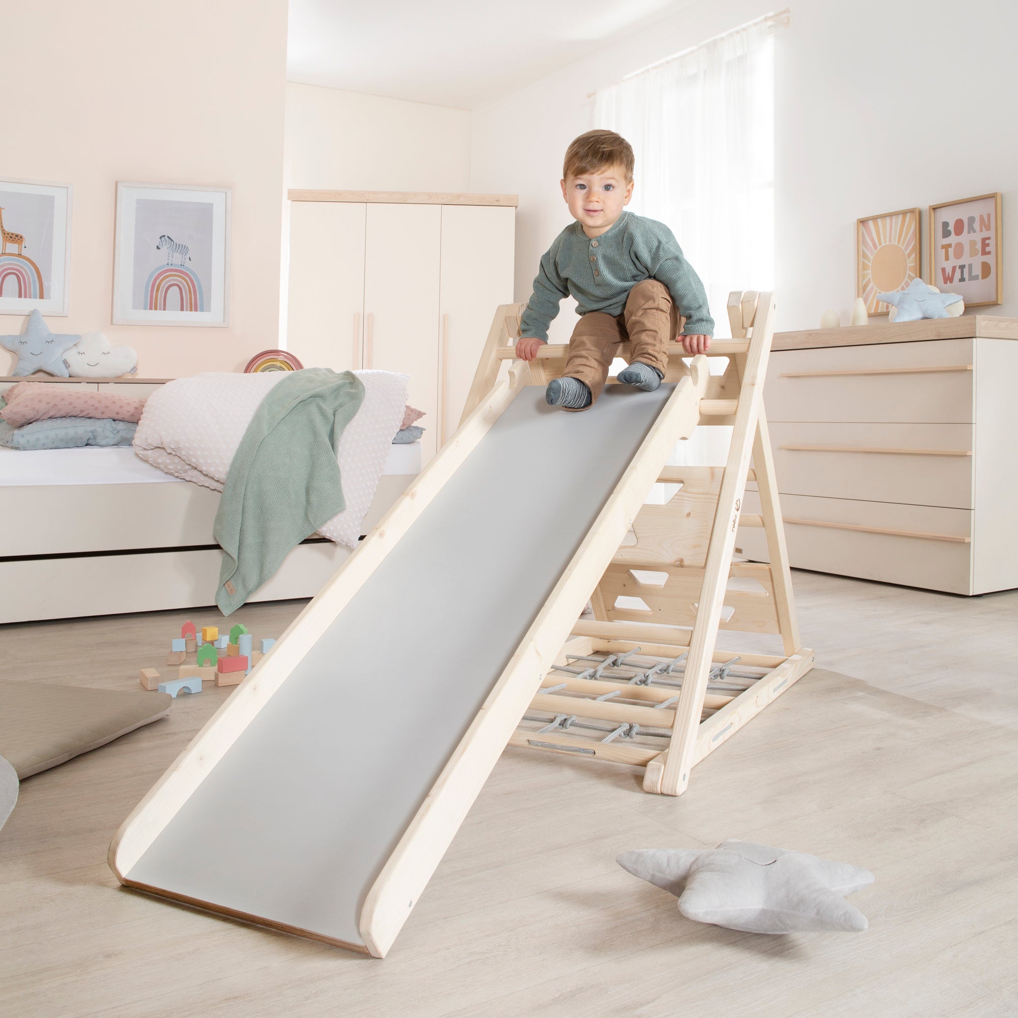 Roba 440130NU Kletterdreieck natur unbehandelt – Motorik & Lernen - Bild 15 Roba 440130NU Kletterdreieck natur unbehandelt – Motorik & Lernen - Produktbild 15