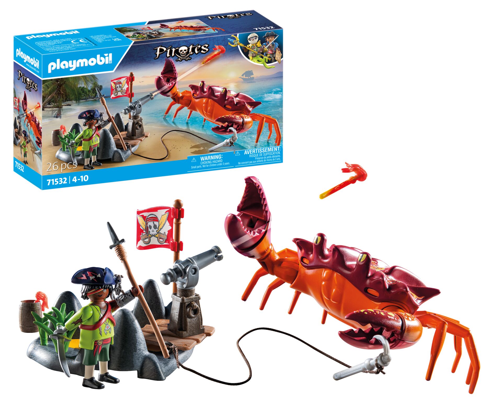 PLAYMOBIL 71532 Kampf Gegen Die Riesenkrabbe