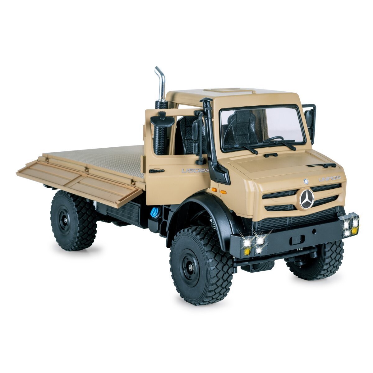 JAMARA Mercedes-Benz Unimog U5023 1:14 beige 2,4GHz ab 6 Jahren JAMARA Mercedes-Benz Unimog U5023 1:14 beige 2,4GHz ab 6 Jahren