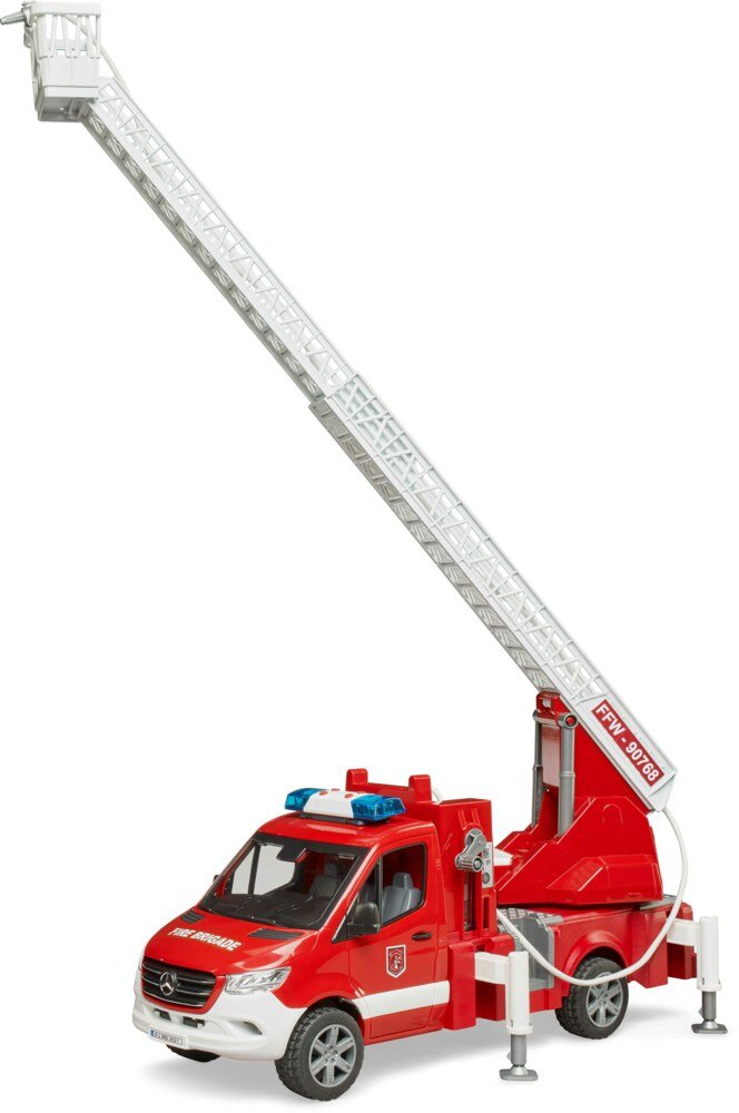 BRUDER 02673 - MB Sprinter Feuerwehr mit Drehleiter, Pumpe und Light & Sound Modul BRUDER 02673 - MB Sprinter Feuerwehr mit Drehleiter, Pumpe und Light & Sound Modul