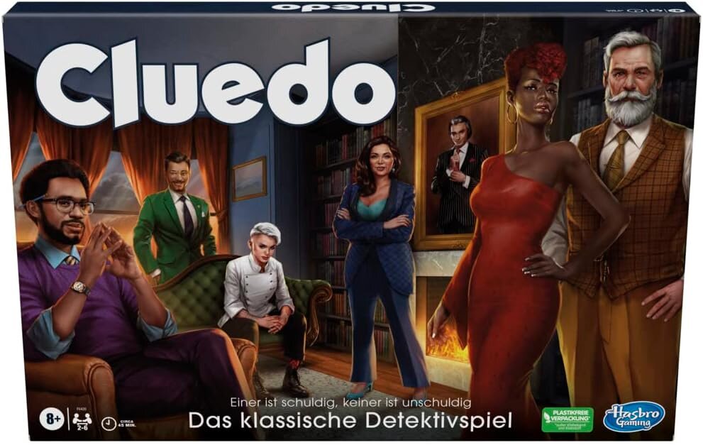 Cluedo Brettspiel für Kinder ab 8 Jahren, neu gestaltetes Cluedo für 2–6 Spieler, Detektivspiel, Familienspiel für Kinder und Erwachsene Cluedo, Brettspiel, für, Kinder, ab, 8, Jahren, neu, gestaltetes, Cluedo, für, 2–6, Spieler, Detektivspiel, Familienspiel, für, Kinder, und, Erwachsene, Person, Krawatte, Erwachsener, Weiblich, Frau