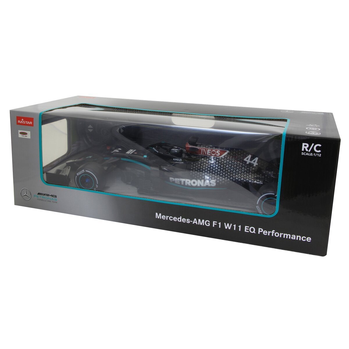JAMARA Mercedes-AMG F1 W11 EQ Performance 1:12 schwarz 2,4GHz ab 6 Jahren JAMARA Mercedes-AMG F1 W11 EQ Performance 1:12 schwarz 2,4GHz ab 6 Jahren
