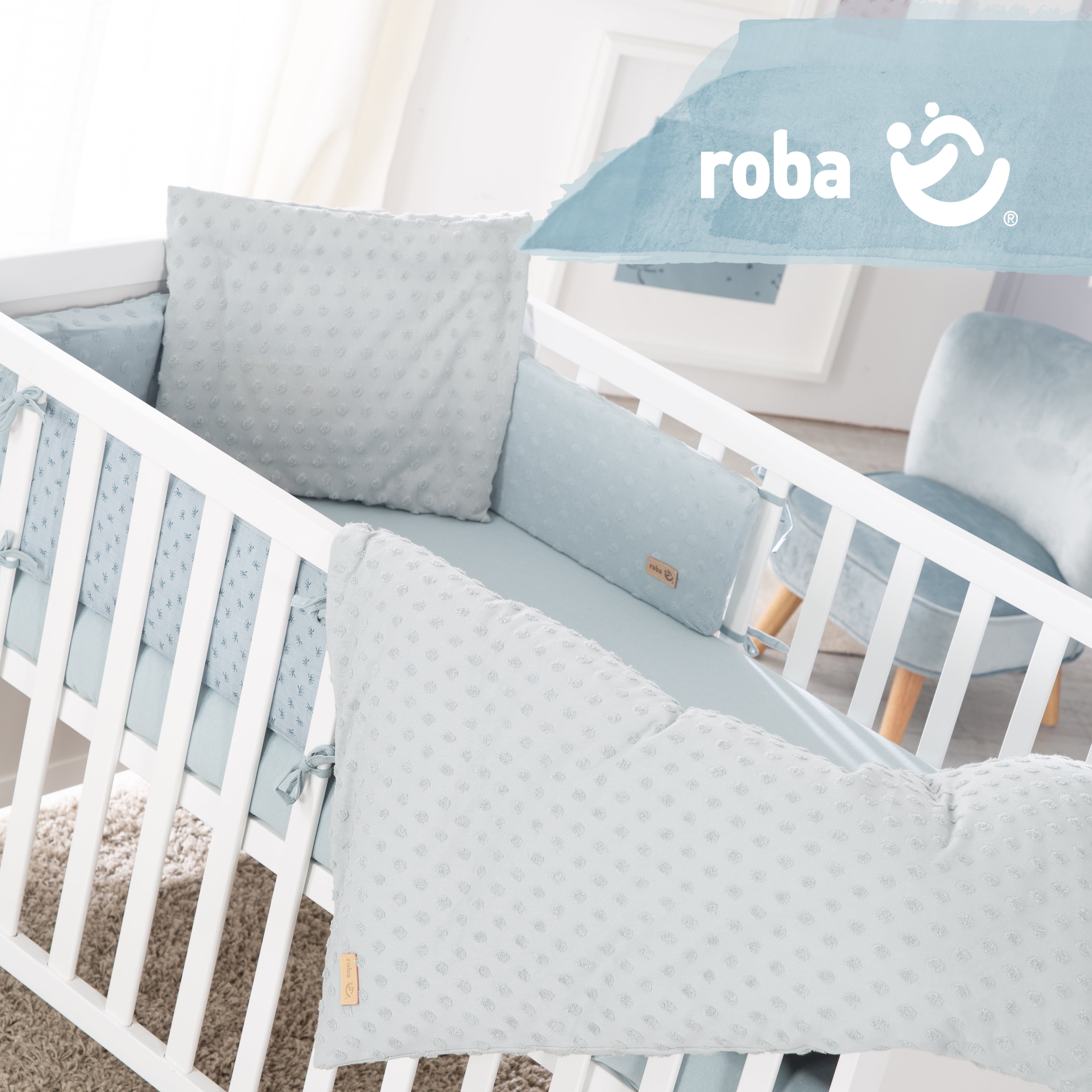 Roba 228S05T3 Geschenkset BIO-Jersey Schlafen gr türk hell blau – Heim Textilien - Bild 4 Roba 228S05T3 Geschenkset BIO-Jersey Schlafen gr türk hell blau – Heim Textilien - Produktbild 4