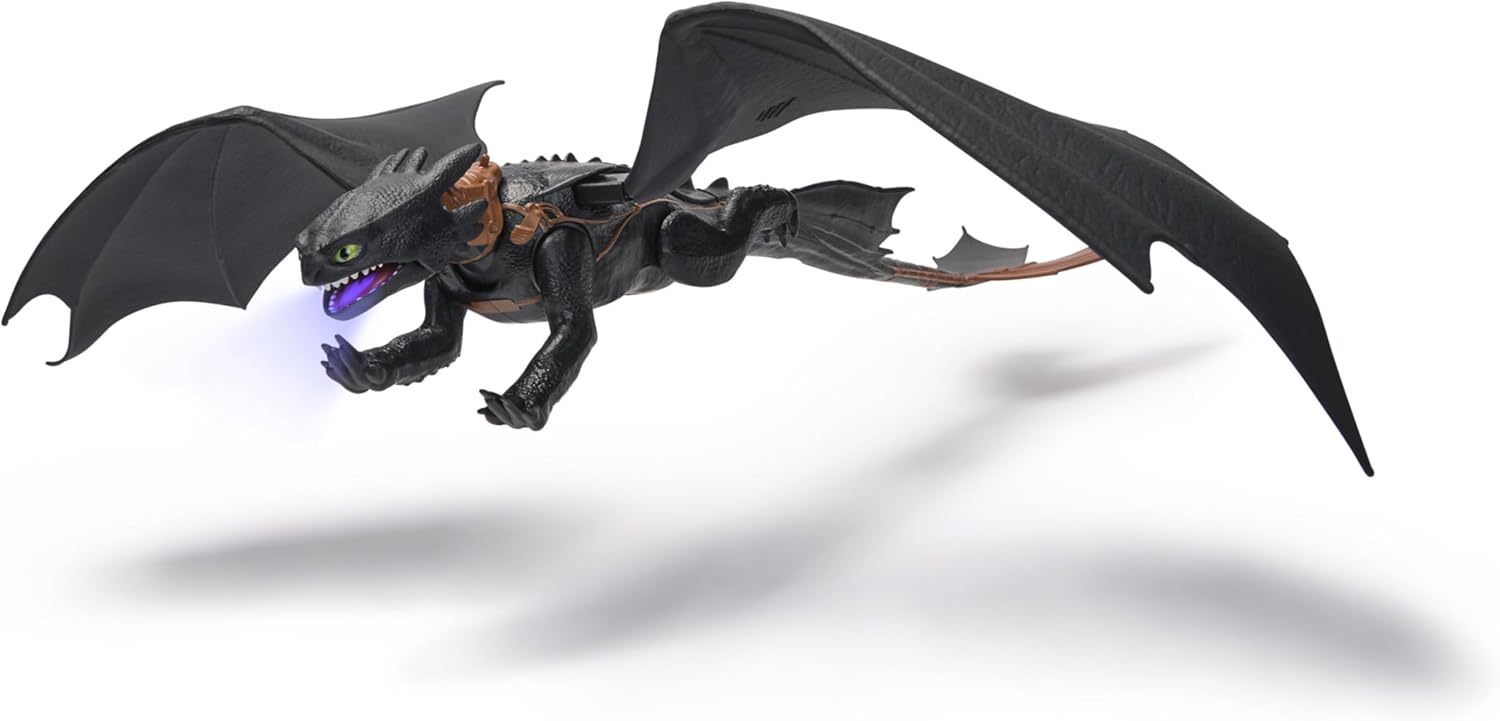 DreamWorks Plasma Blast Ohnezahn - 51cm lange Drachenfigur mit Licht & Sound 6072541 Tier, Dinosaurier, Reptil
