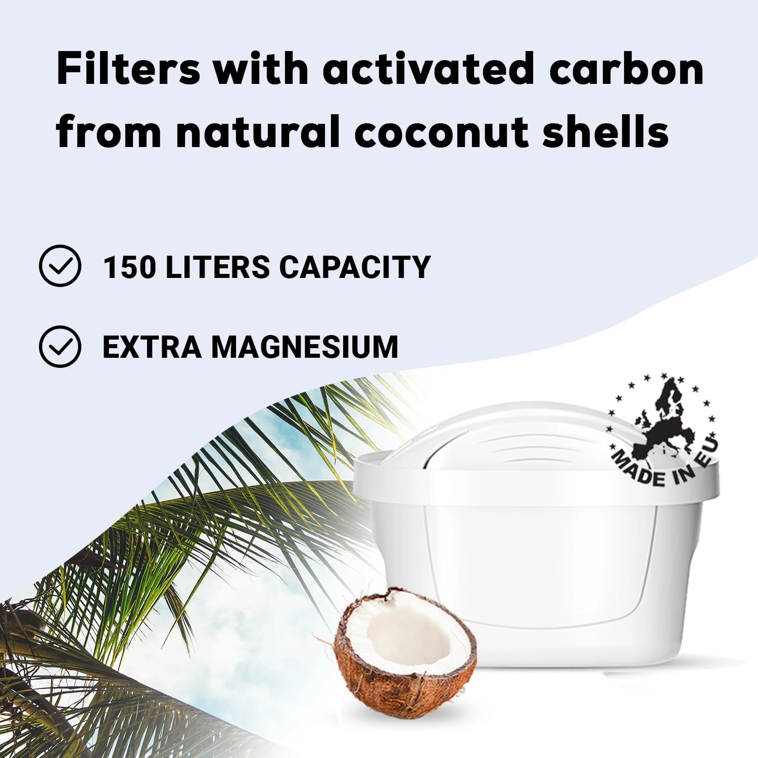 PEARLCO 270508 unimax+ Wasserfilter-Kartuschen – 5er Pack – kompatibel mit Brita Maxtra+