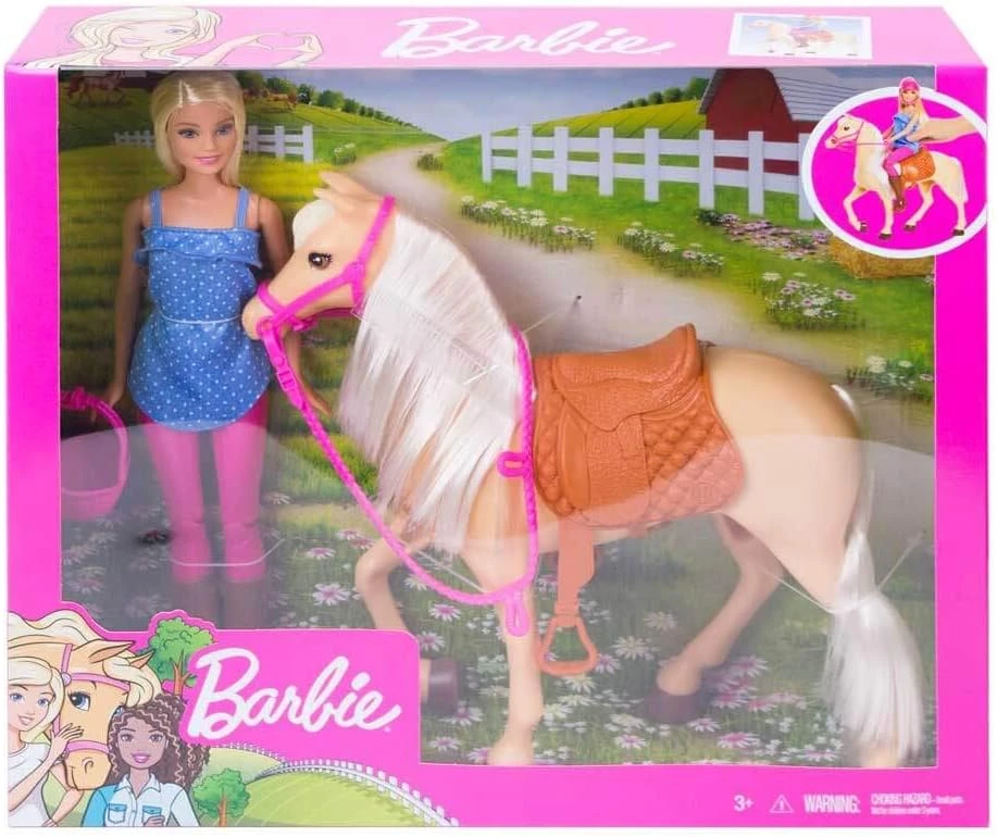 Barbie, Pferd, und, Puppe, FXH13 Barbie Pferd und Puppe FXH13