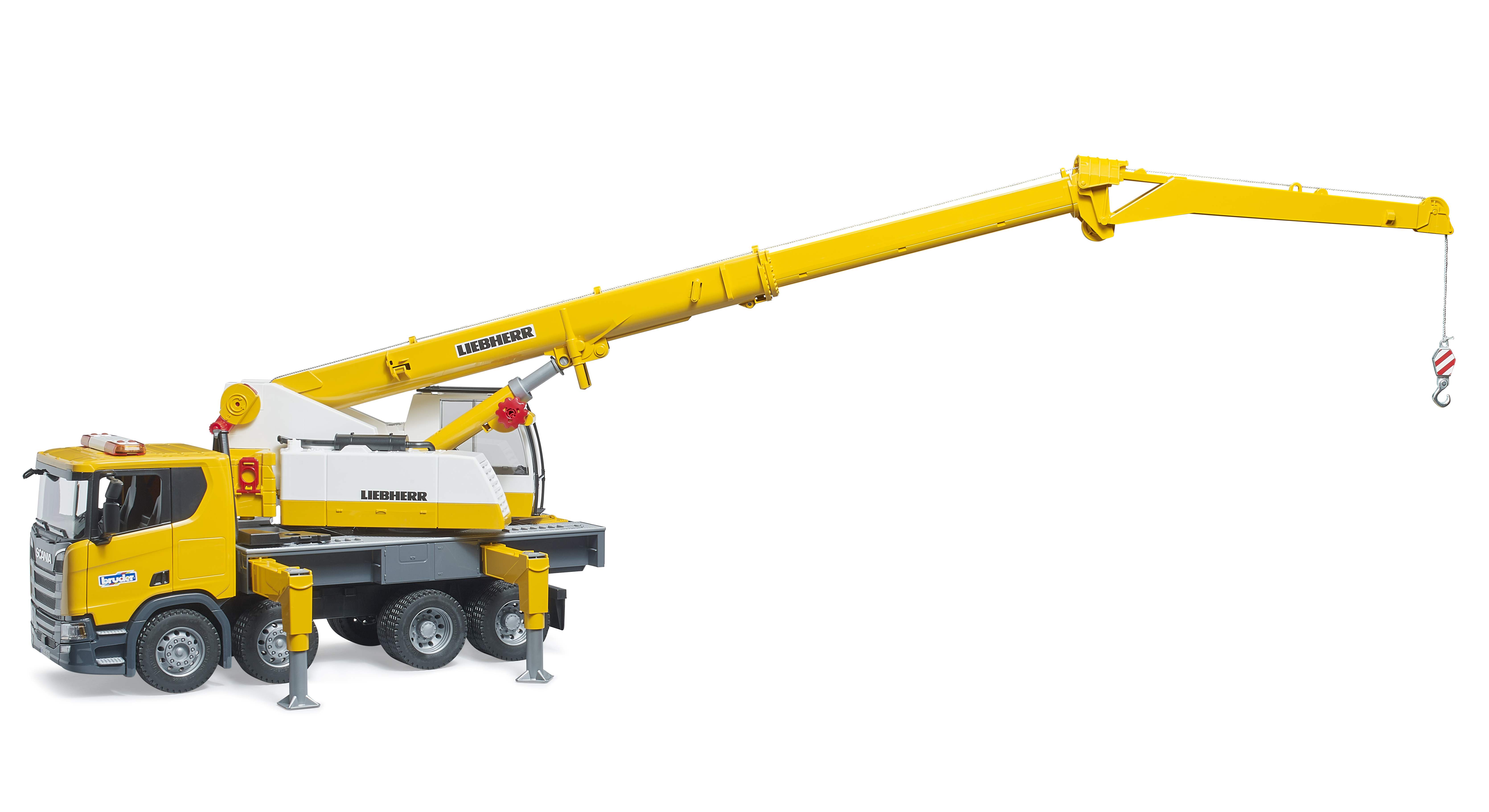 BRUDER 03571 - Scania Super 560R Liebherr Kran-LKW mit Light & Sound Modul - Bild 6