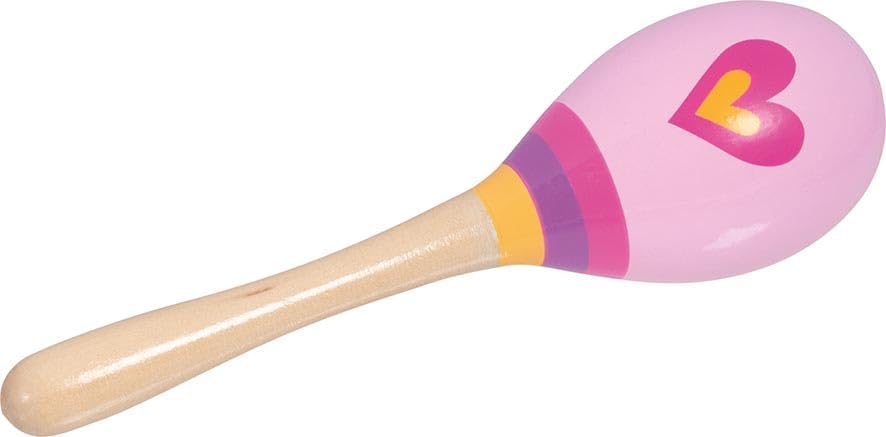 GOKI, 61844, Maracas, HerzHerzrassel, aus, Holz, für, Kinder, ab, 3, Jahren GOKI 61844 Maracas HerzHerzrassel aus Holz für Kinder ab 3 Jahren