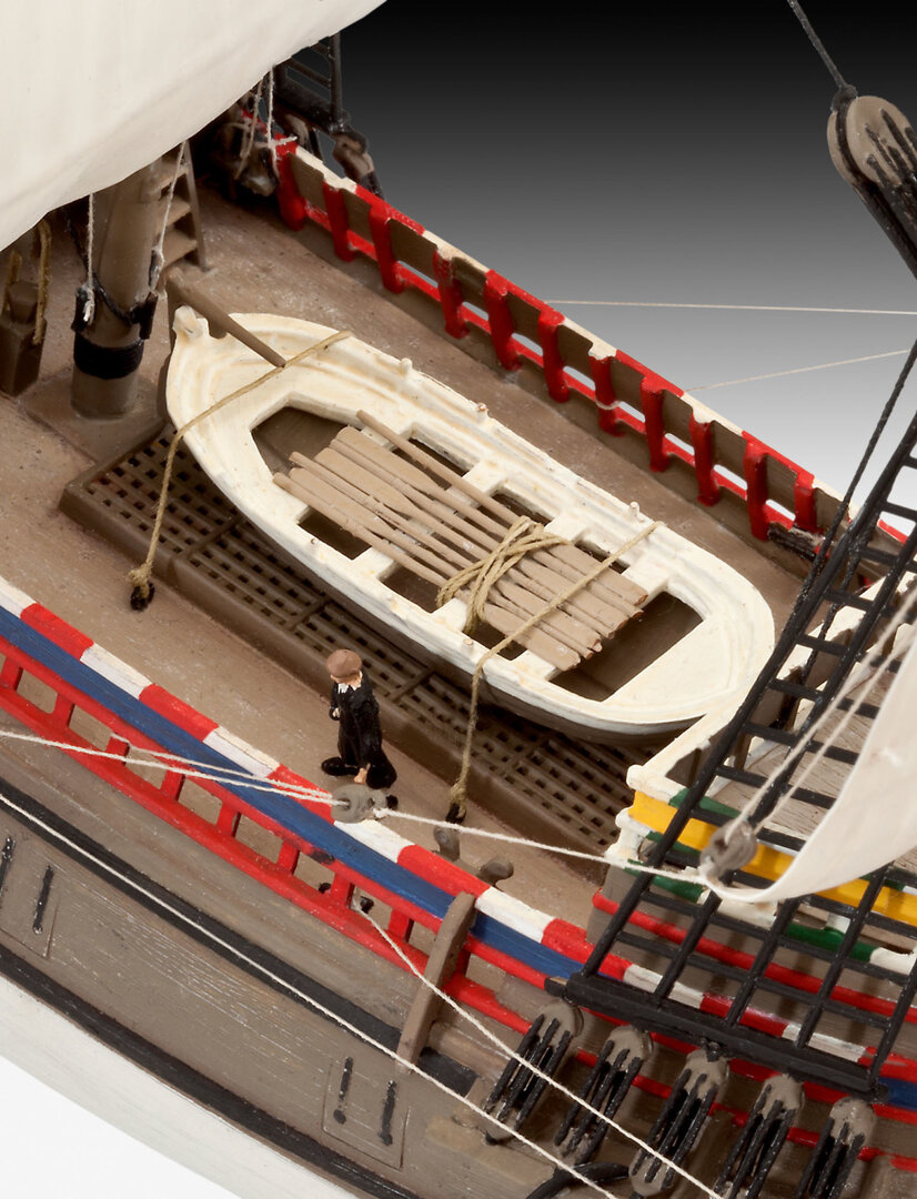 Revell 05684 Geschenkset „Mayflower - 400th Anniversary“ Modellbausatz 1:83 Boot, Segelboot, Wasserfahrzeug, Beiboot, Person