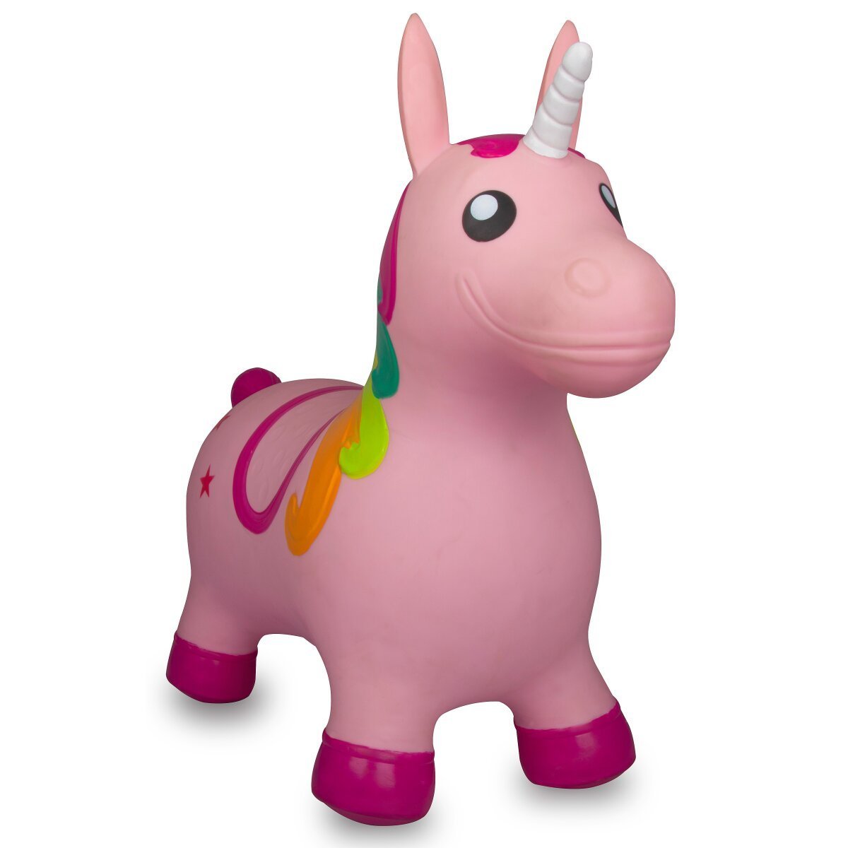 JAMARA Hüpftier Einhorn HoppyDoo bunt mit Pumpe ab 12 Monaten