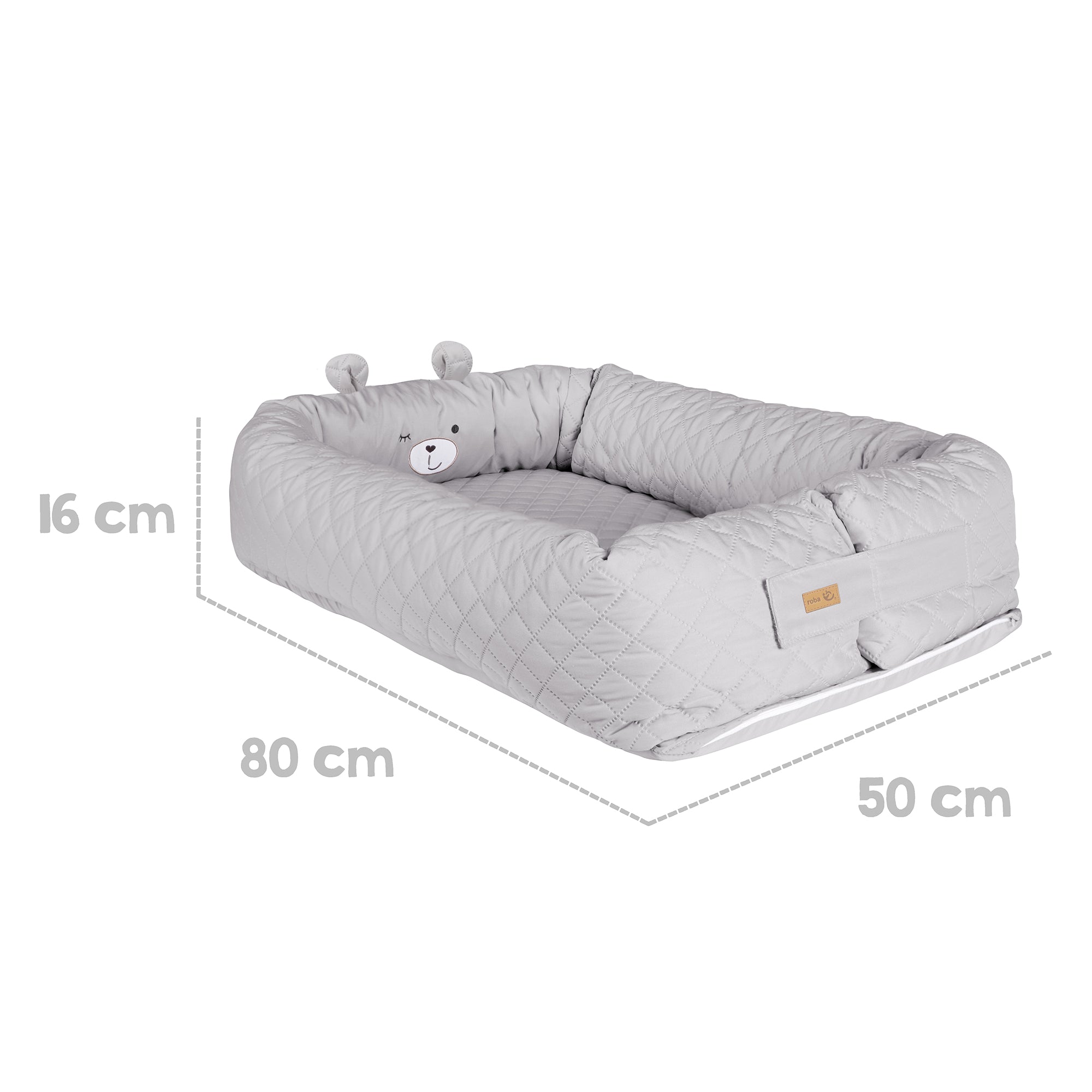 Roba 307100V230 Babylounge roba Style grau – Babynester - Produktbild 4