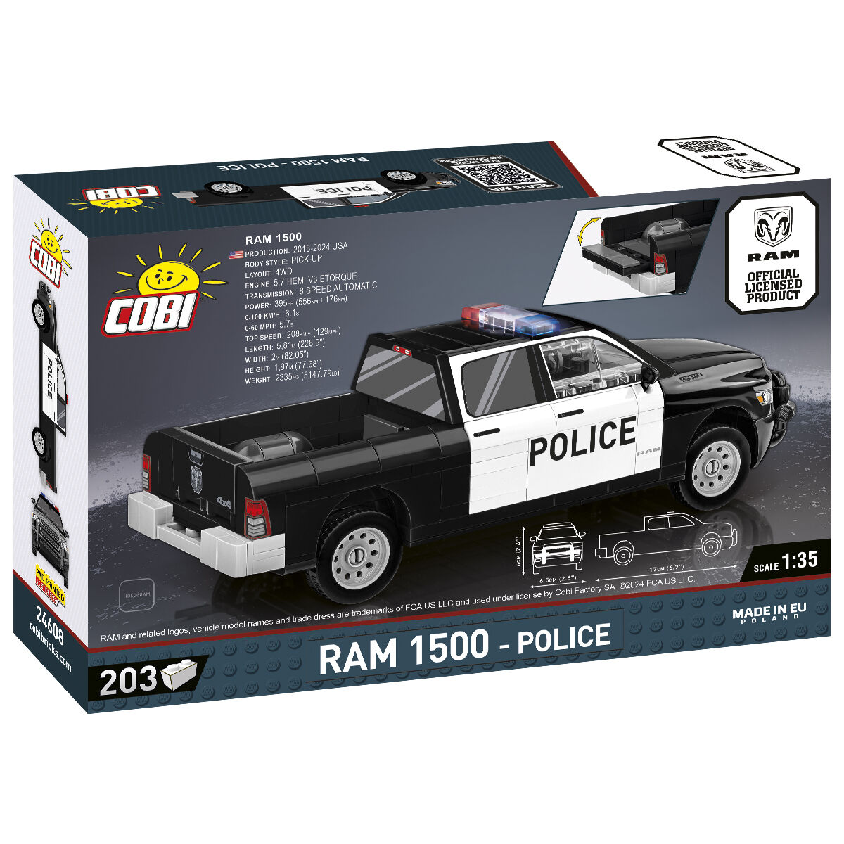 COBI 24608 - RAM 1500 POLICE - Bild 2 COBI 24608 - RAM 1500 POLICE - Bild 2