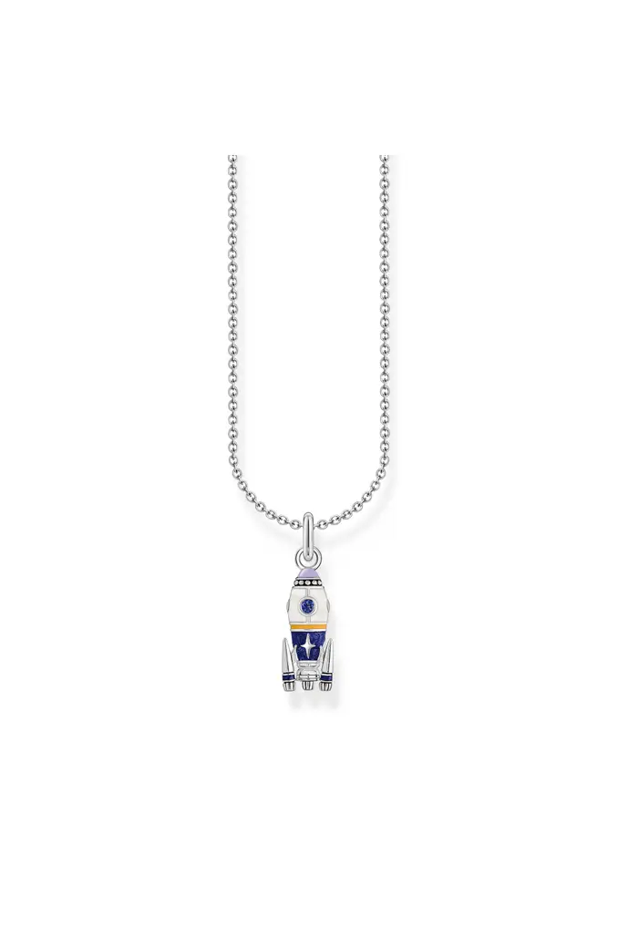 Thomas Sabo Kette Mit Anhänger Rakete Länge 45 Cm Silber KE2225-347-7-L45V