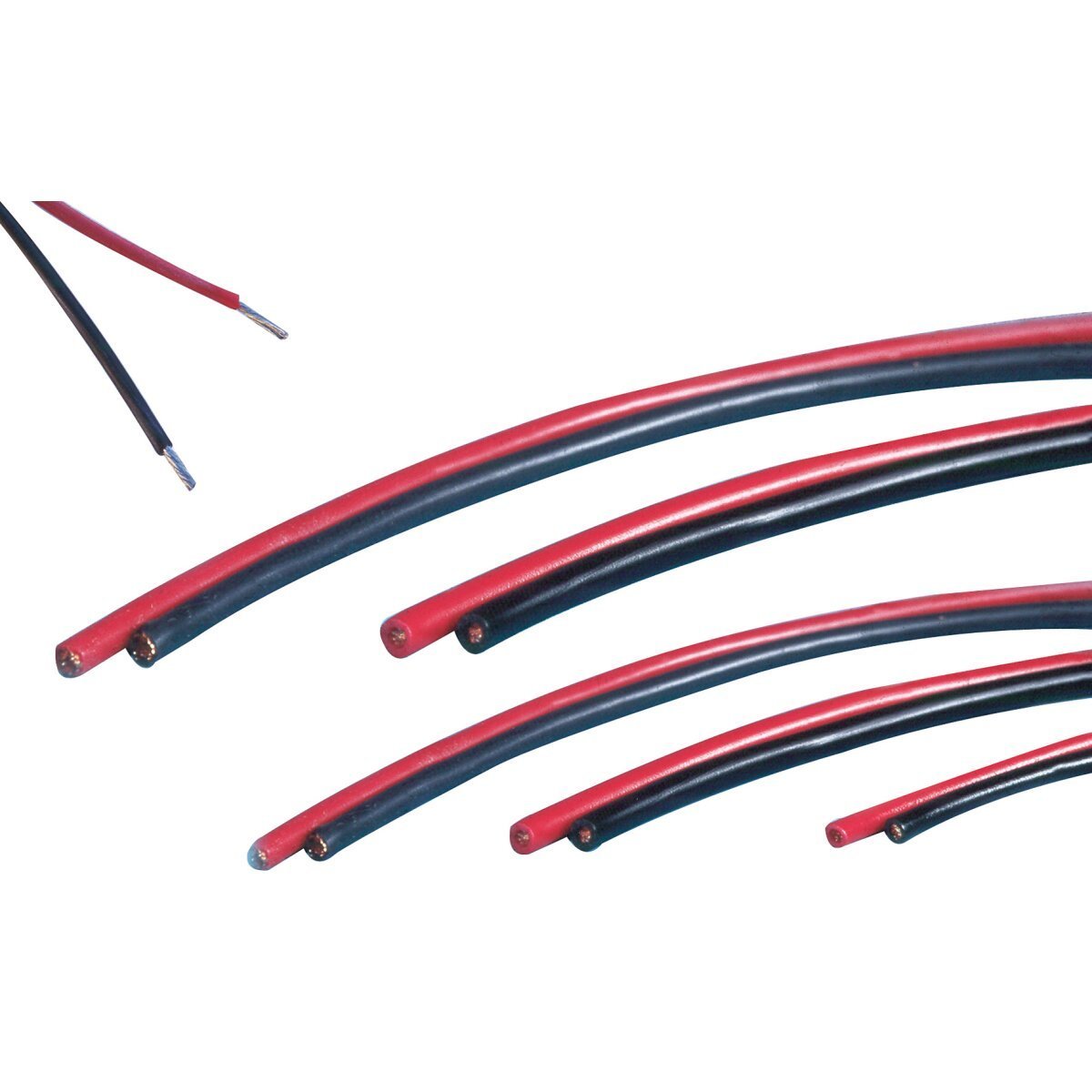JAMARA Kabel Silikon 0,75 mm² schwarz 100 m