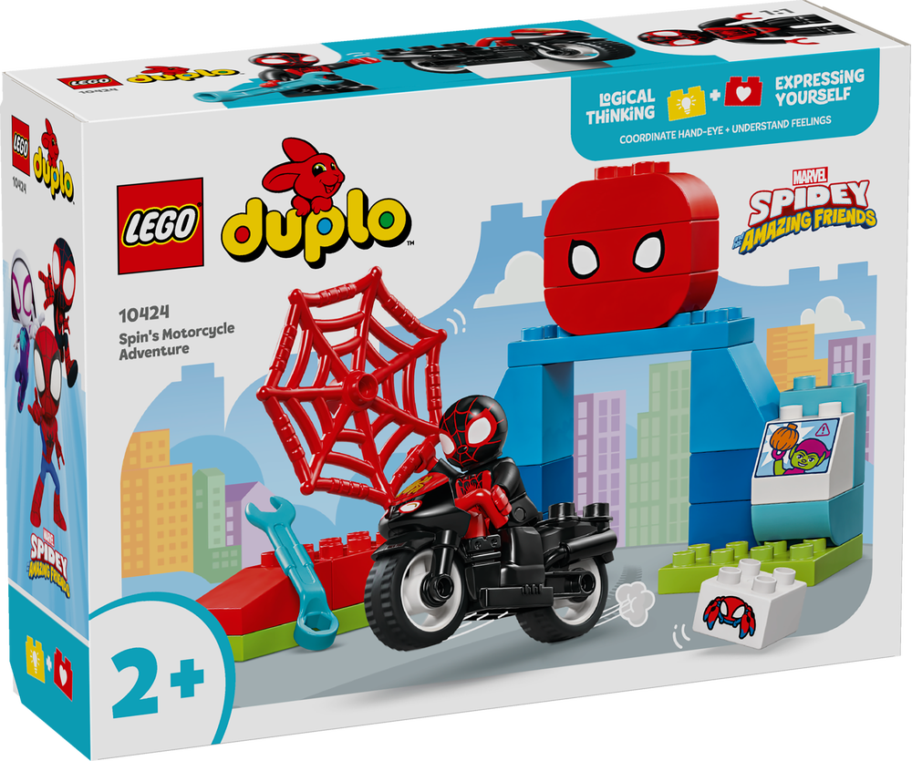 LEGO 10424 DUPLO Marvel Spins Motorrad-Abenteuer LEGO, 10424, DUPLO, Marvel, Spins, Motorrad-Abenteuer, Spielzeug