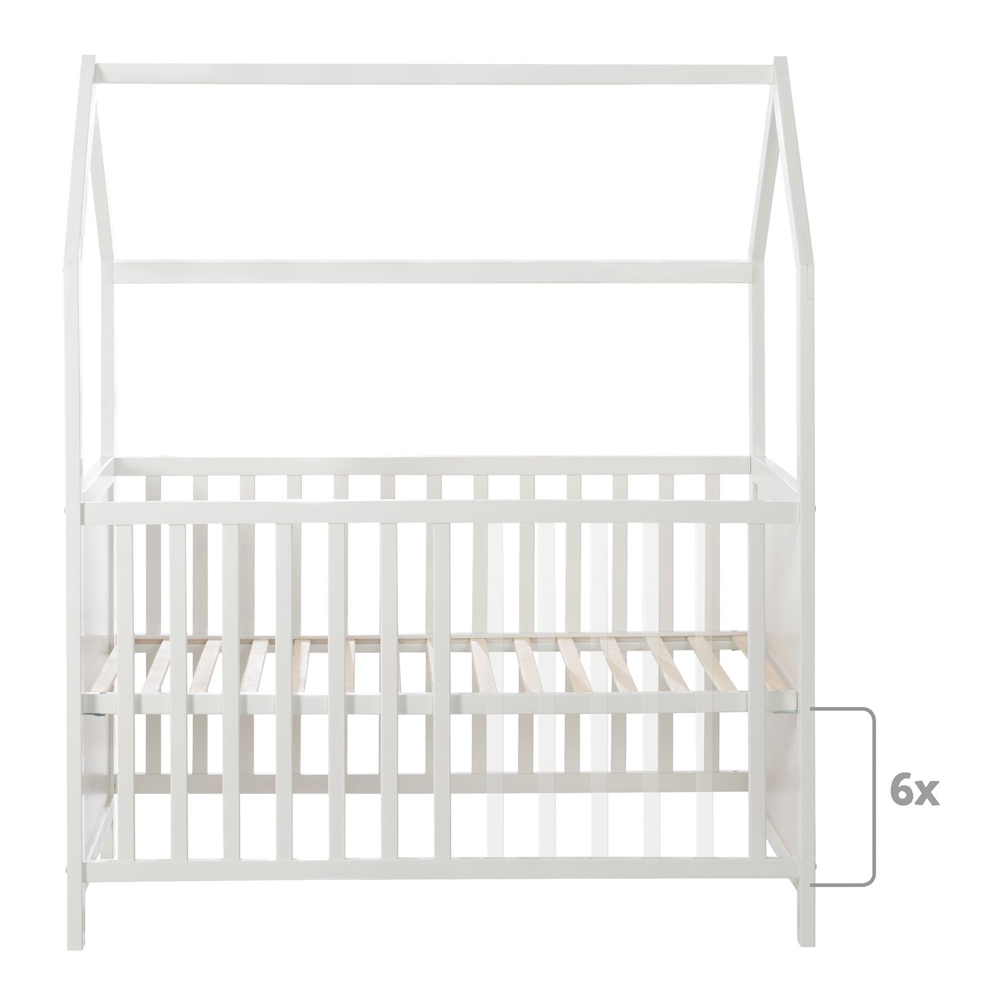 Roba 203120WEFS Hausbett 60x120 cm weiß – Komplettbettsets & Einzelbetten - Bild 7 Roba 203120WEFS Hausbett 60x120 cm weiß – Komplettbettsets & Einzelbetten - Produktbild 7