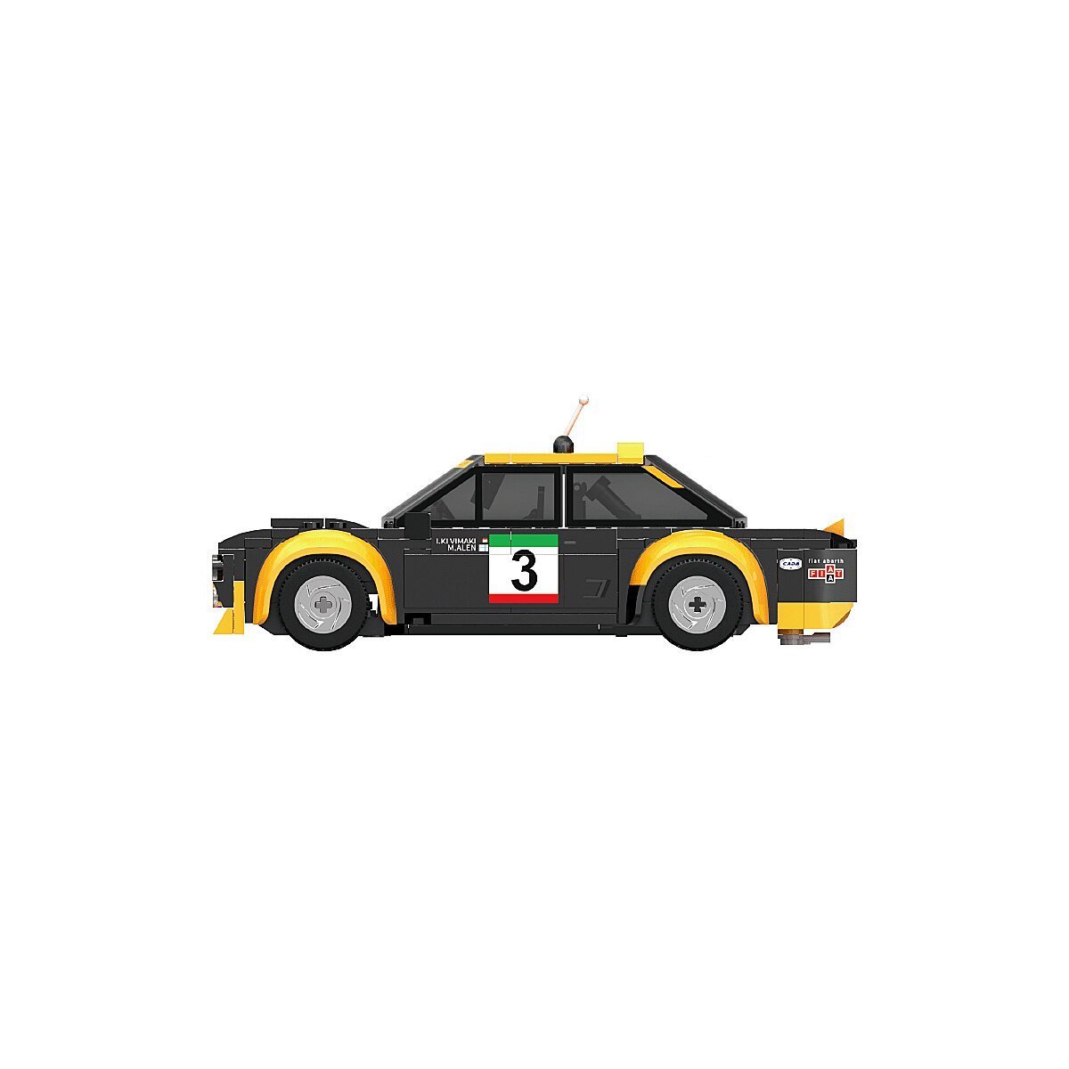 JAMARA CaDA Fiat Abarth 131 1:20 schwarz 2,4GHz Bricks ab 6 Jahren