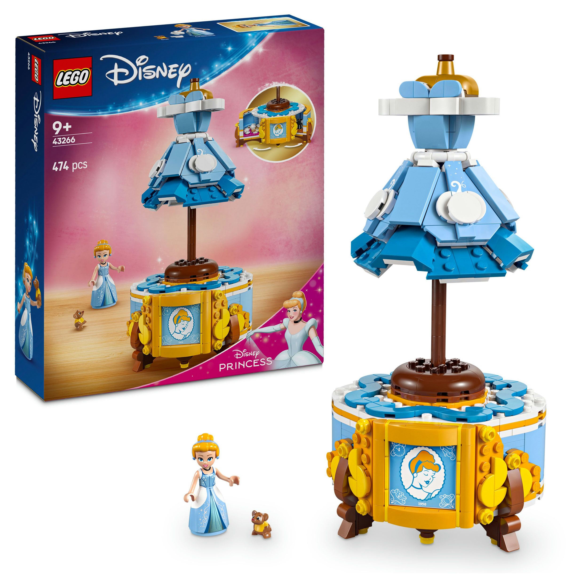 LEGO® Disney Prinzessin 43266 Cinderellas Kleid Person, Spielzeug, Person, Spielzeug, Person, Spielzeug