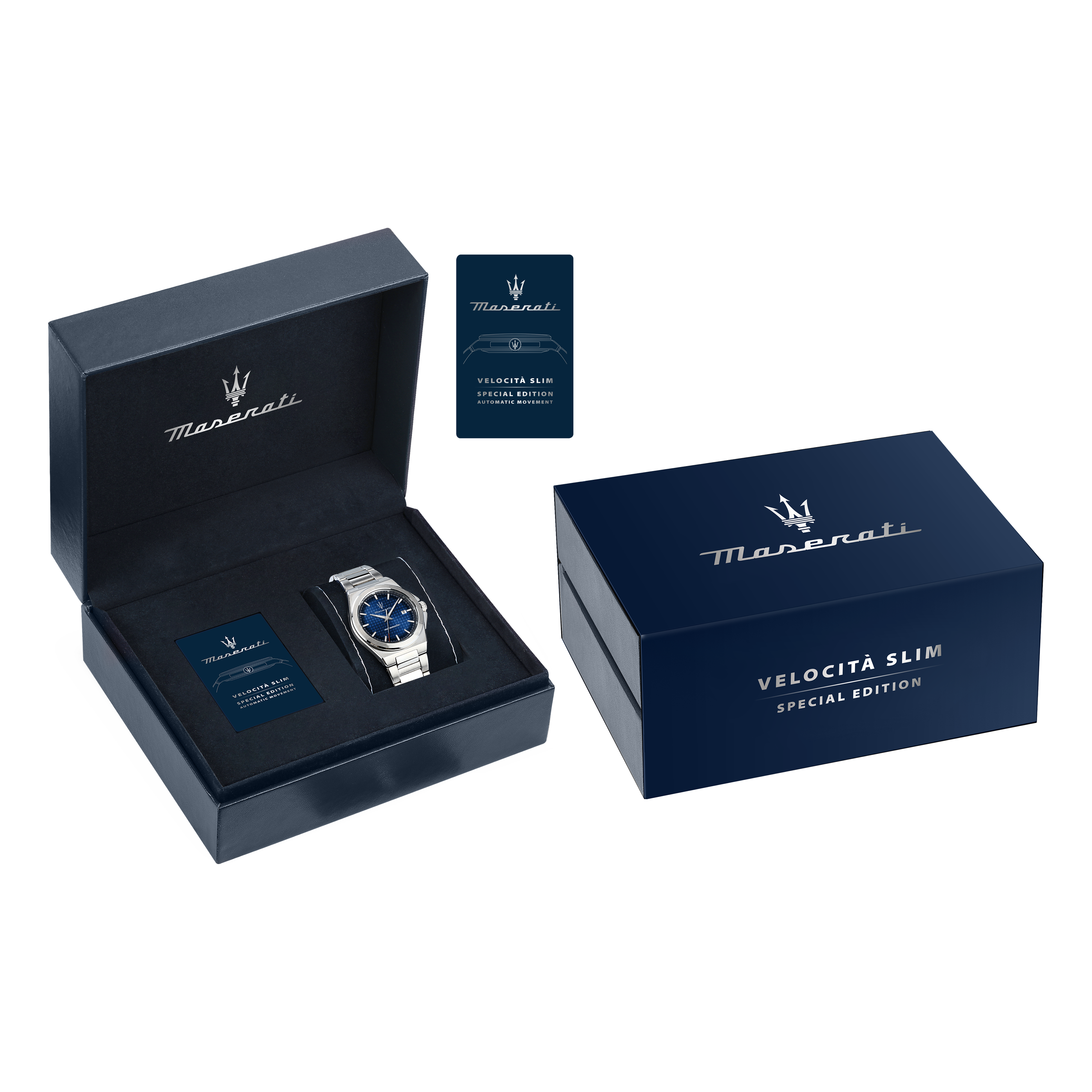Maserati Velocità slim Herrenuhr Automatik 40mm Silber Maserati Velocità slim Herrenuhr Automatik 40mm Silber