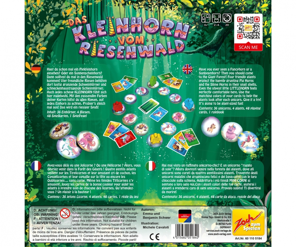 Zoch Das Kleinhorn vom Riesenwald