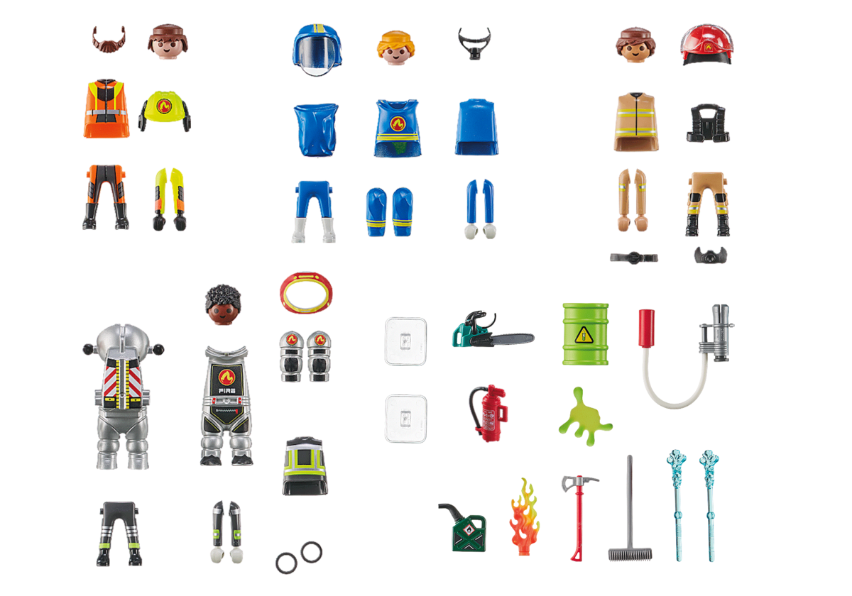 PLAYMOBIL 71468 My Figures Feuerwehr Helme, Person