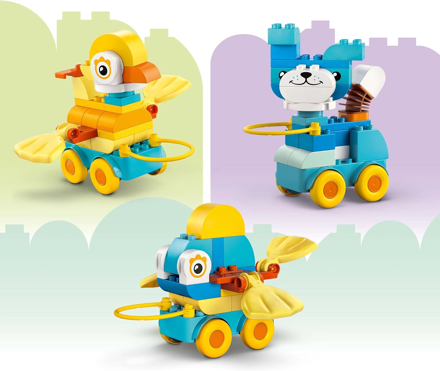 LEGO® DUPLO Tiere auf Rädern 3-in-1-Set 10448 Spielzeug