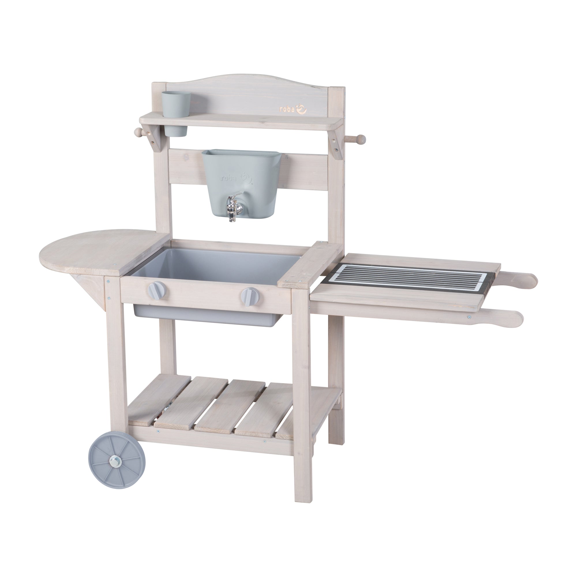 Roba 457005GA Mobile Spiel- Matschküche BBQ grau – Outdoor FSC - Bild 5 Roba 457005GA Mobile Spiel- Matschküche BBQ grau – Outdoor FSC - Produktbild 5
